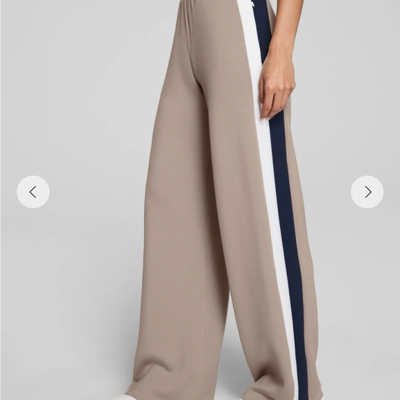 Spanx Women's Wide Leg Tan Track Pants S new with tags, regular inseam - Picture 2 of 7